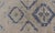Mid 20th Century Turkish Oushak Gallery Rug in Blue and Cream With Geometric Design 4'6 X 12'6 For Sale - Image 5 of 12