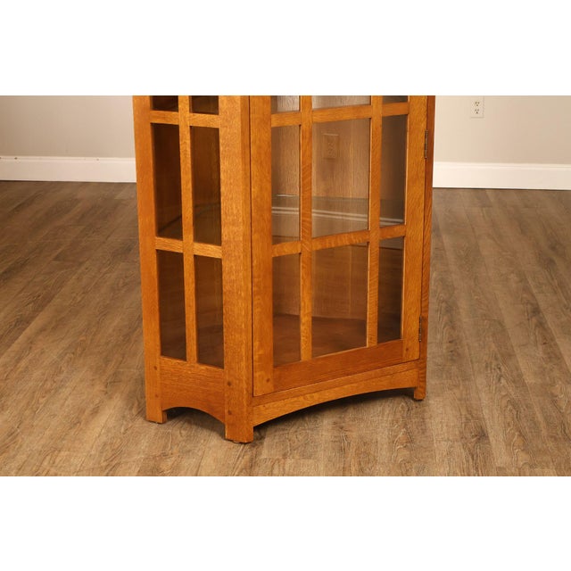 Stickley Mission Collection Oak Corner Cabinet For Sale - Image 10 of 18