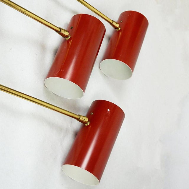 Gold Mid-Century Austrian Brass Zylinder Sconce attributed to J. T. Kalmar, 1950s For Sale - Image 8 of 18