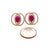Diamond Ruby Stud Earrings 14 Karat Yellow Gold 2.41 TCW Certified For Sale - Image 13 of 17
