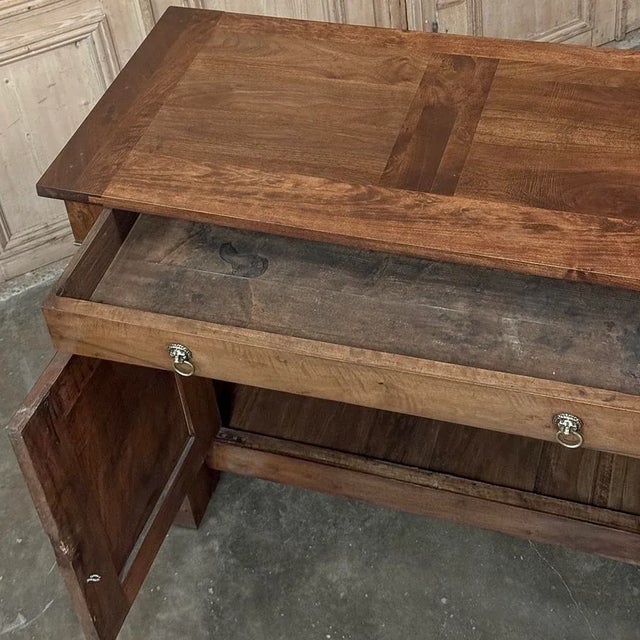 Early 19th Century French Empire Period Walnut Grand Buffet For Sale - Image 17 of 18