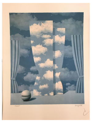 After René Magritte, The Lost Sentence, Lithograph
