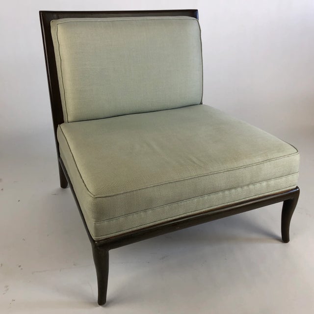 Mid-Century Slipper Chair in the Style of t.h. Robsjohn-Gibbings For Sale - Image 13 of 13