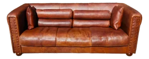 Italian Leather Sofa by Baxter of Italy