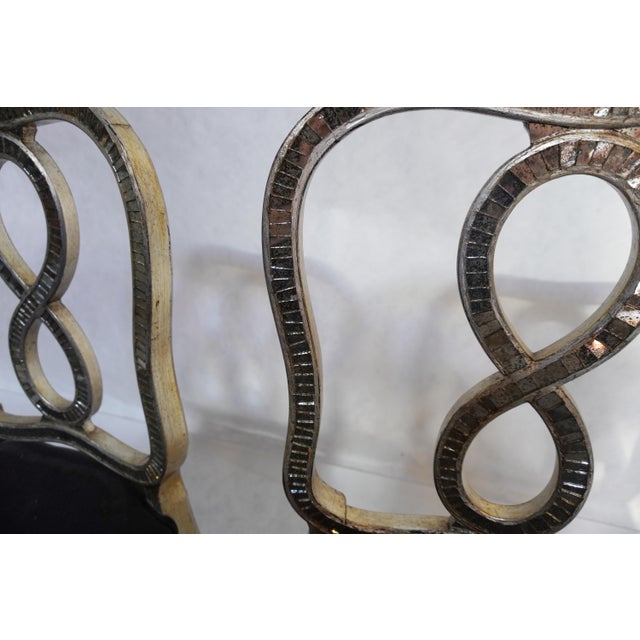 Pair of Figure 8 French Country Hollywood Regency Chippendale Cabriole Interlaced Louis XVII For Sale - Image 14 of 14