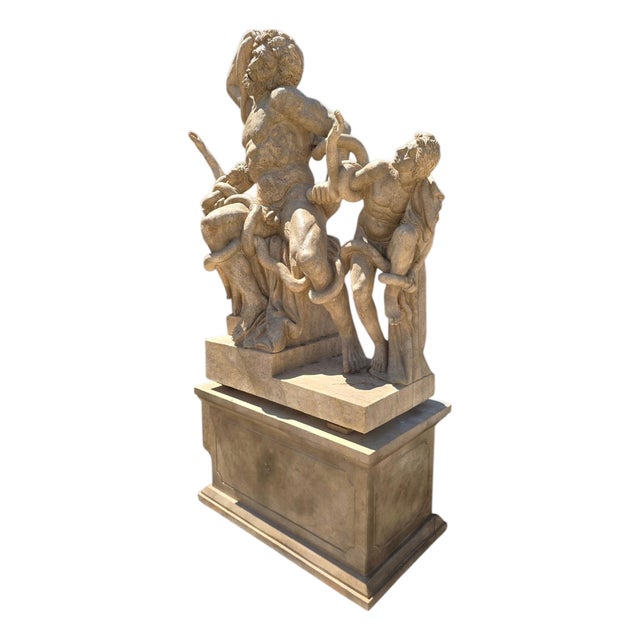 Italian Artist, Life-Size Lacoonte Sculpture, Marble For Sale