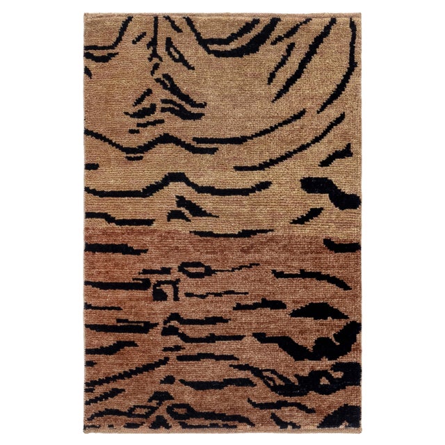 Modern Tibetan “Tiger” Wool Rug by Doris Leslie Blau For Sale