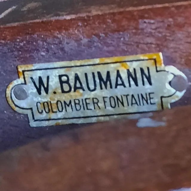 Wood Desk Chair by W. Baumann, 1930s For Sale - Image 7 of 9