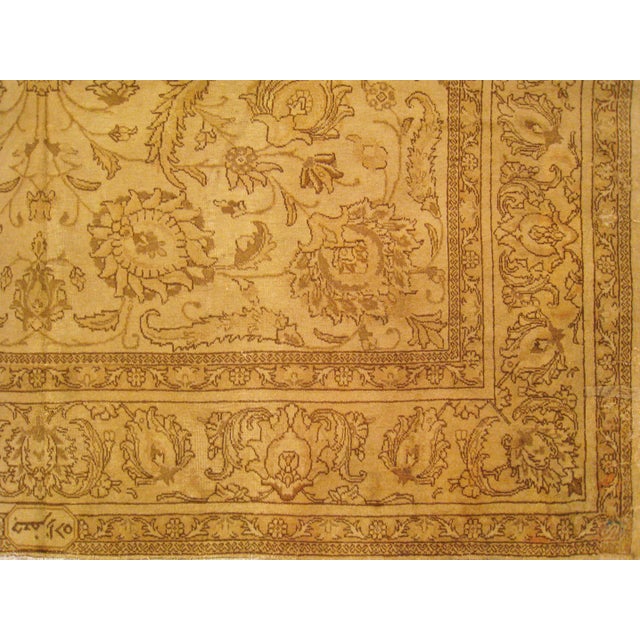 Vintage Perisan Decorative Oriental Tabriz in Room Size For Sale - Image 12 of 12