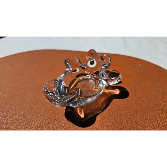 Glass Glass Teddy Bear Jewelry Plate, France, 1960s For Sale - Image 7 of 7