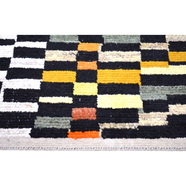 Moroccan Art Deco Hand Knotted Wool Rug, 8'3''x10' For Sale - Image 4 of 6