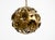 1970s Regency Floral Spherical Metal Ceiling Lamp, 1970s For Sale - Image 5 of 18