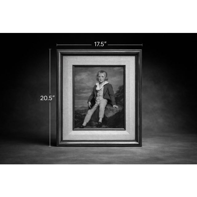 Charming vintage framed reproduction of Sir Joshua Reynolds’ famous portrait The Age of Innocence. This classic English...