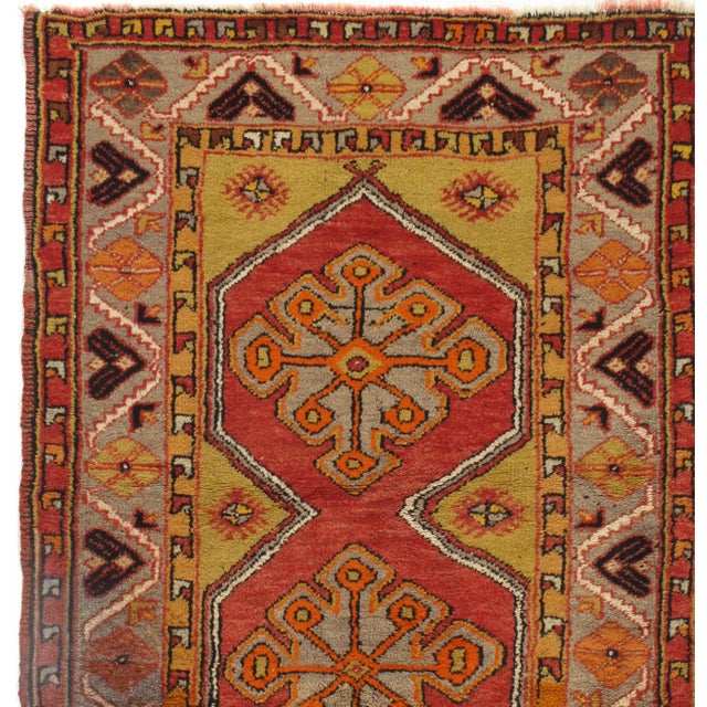 1940s Vintage Turkish Oushak Rug 3'7 X 4'7 For Sale - Image 5 of 8