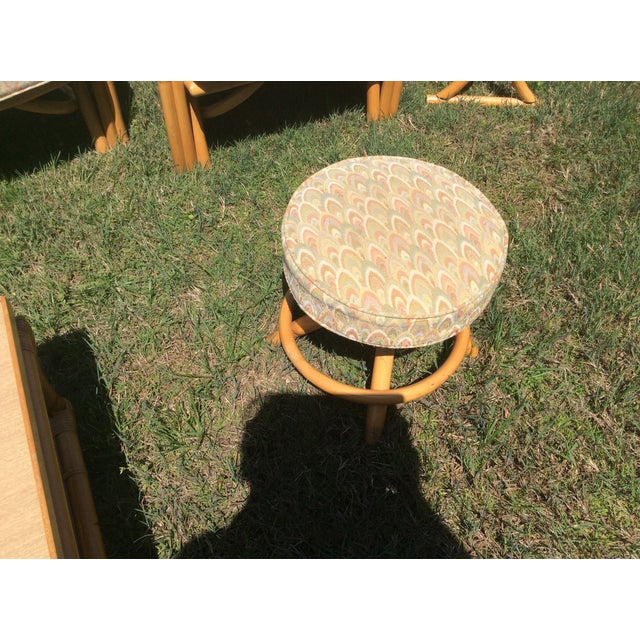 Vintage Rattan Patio Set 10 Pieces Chairish