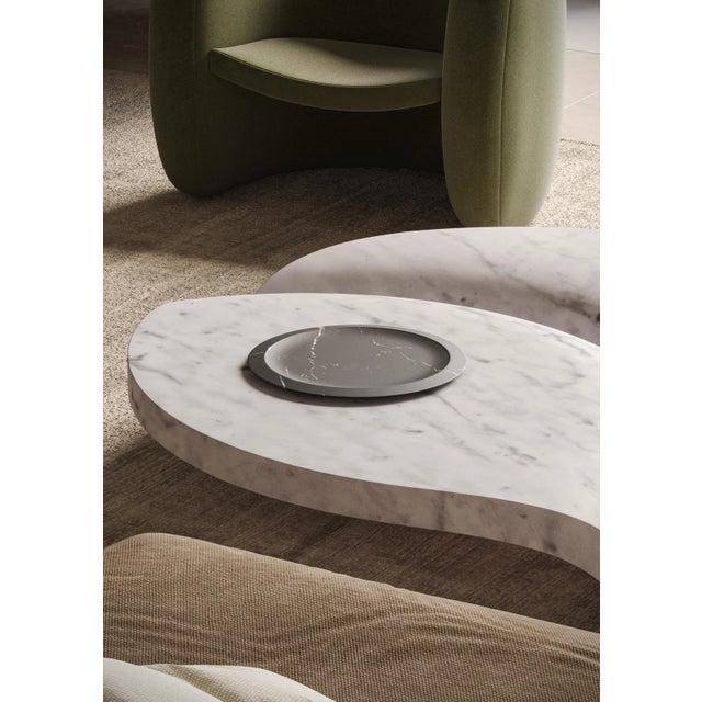 Contemporary Modern Handcrafted Tray in Italian Marble by Ivan Colominas For Sale - Image 3 of 4