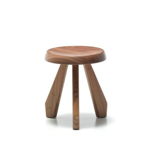 Modern Black Oak Meribel Stool by Charlotte Perriand for Cassina For Sale - Image 12 of 15