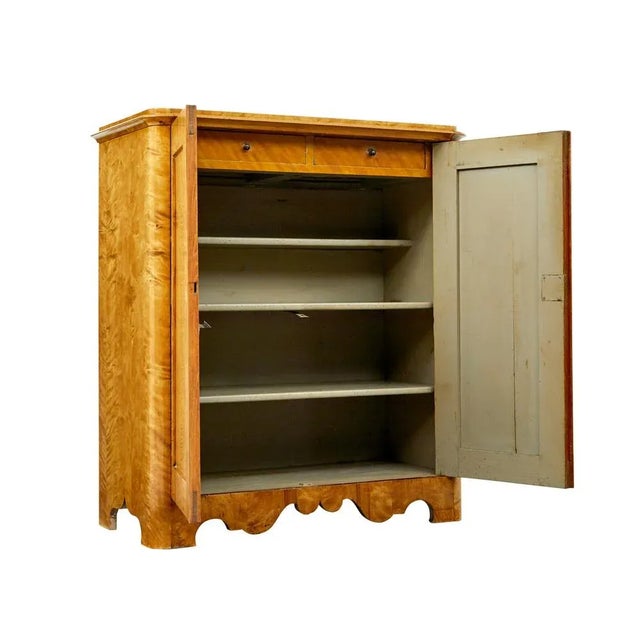 Mid 19th Century 19th Century Swedish Birch Cupboard, 1860s For Sale - Image 5 of 11