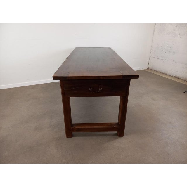 Large Vintage Farm Table, 1960s For Sale - Image 15 of 18