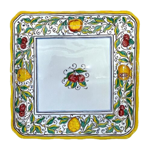 Vintage Deruta Ceramic Fruit Wall Plaque