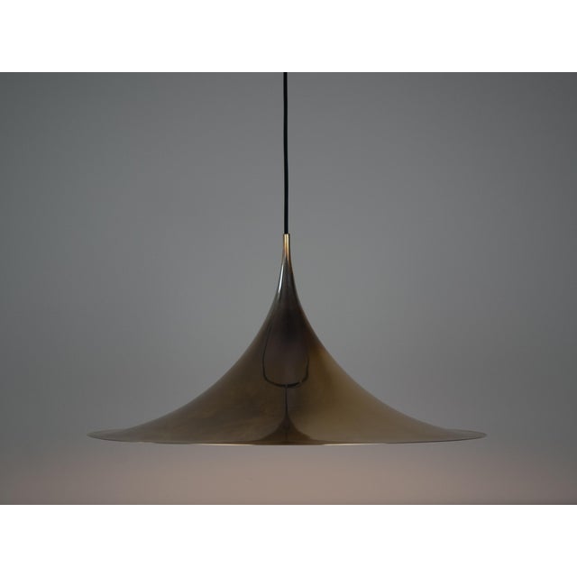 Vintage Semi Pendant Lamp by Bonderup and Thorup for Fog & Mørup, 1968 For Sale - Image 3 of 14