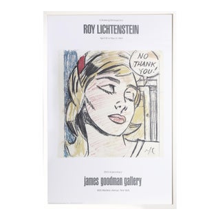 No Thank You - James Goodman Gallery, Lithograph Poster by Roy Lichtenstein (After) For Sale