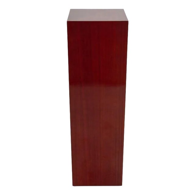 Modern Hardwood Pedestal Stand For Sale