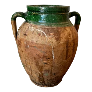 Mid 20th Century French Olive Jar, Large