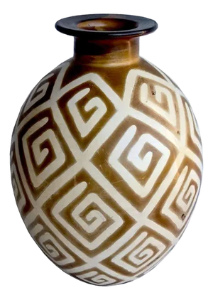 Vintage Peruvian Chulucanas Ceramic Vase by Luis Salas, Signed