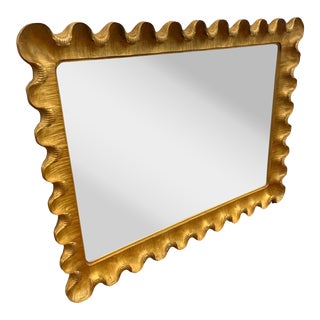 Mrs Macdougall for Hinson Gilded Wave Mirror For Sale