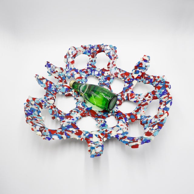 Mid 20th Century Modern Glass Centerpiece For Sale - Image 4 of 4