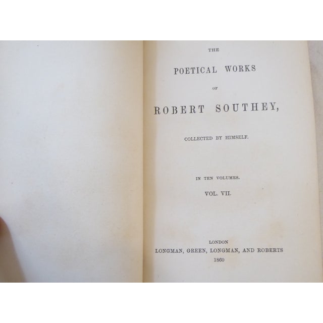 This collection of poetical works by Robert Southey take up 10.25" of shelf space.