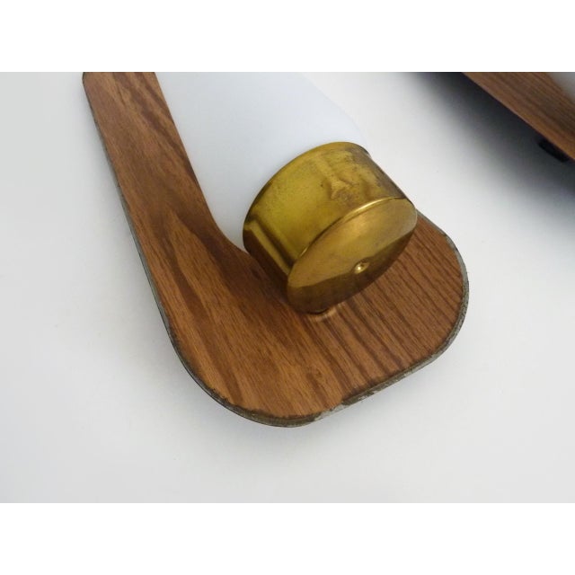 Metal Vintage Scandinavian Wall Lights in Metal with White Opaline Glass Globes, 1970s, Set of 3 For Sale - Image 7 of 10