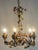 Italian Metal and Porcelain Flower Chandelier, 1940s For Sale - Image 13 of 17