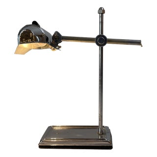 Dactyl, Art-Deco Desk Lamp by Jean Chavanis for Pirouett, France, 1940s For Sale