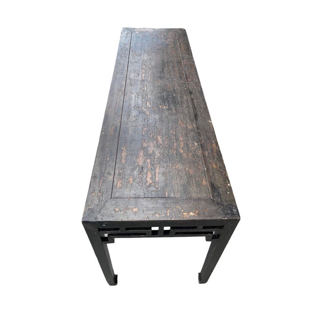 19th Century Chinese Elmwood Console Table For Sale In Los Angeles - Image 6 of 12