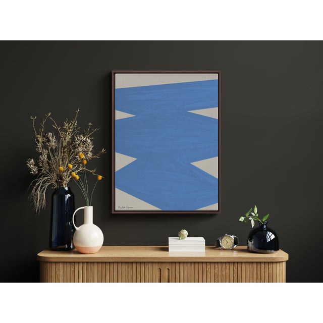 Henri Matisse "Limitless" Affirmations Painting Sky Blue" - Geometric Painting by Nicolette Capuano - 2026 Colorway Edition For Sale - Image 4 of 7