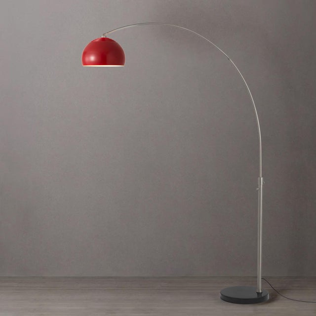 The Half Dome Arc Lamp is a Modern arc lamp designed by Peter Morelli in 1960, featuring a Satin Nickel steel body and a...