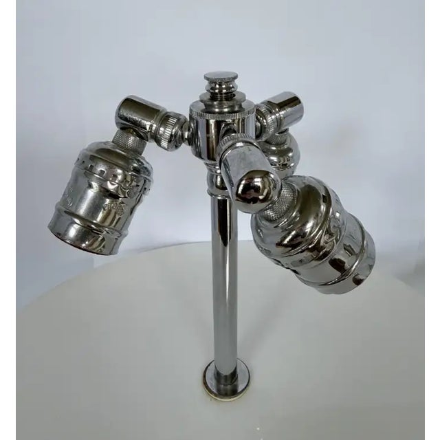 Modern 1970s Original John Saladino Modern Blown Glass Cylindrical Table Lamps, Pair For Sale - Image 3 of 6