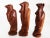 1990s Carved African Iroko Wood Three Wise Monkey Figurines, Set of 3 For Sale - Image 5 of 9