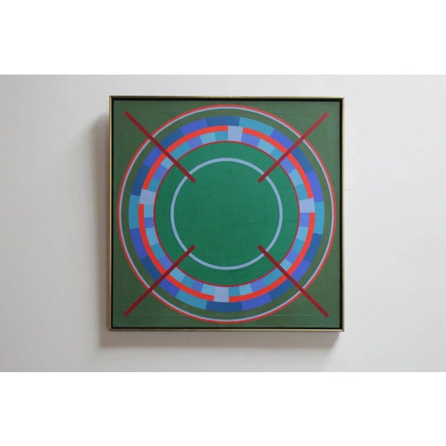 Tom v. Schmitt Geometric Acrylic on Canvas Color Field Study For Sale - Image 13 of 13