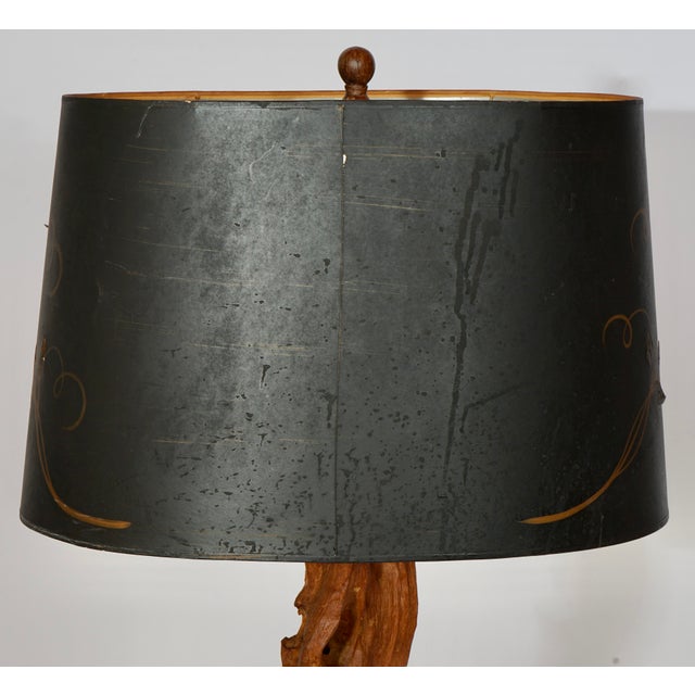 Vintage Drift Wood Table Lamp For Sale - Image 9 of 10