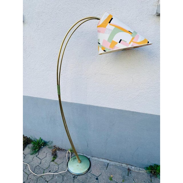 Mid-Century Brass Floor Lamp, 1950s For Sale - Image 10 of 17