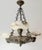 Antique Renaissance Revival Bronze and Alabaster Chandelier with Serpent Details, 1900 For Sale - Image 18 of 18