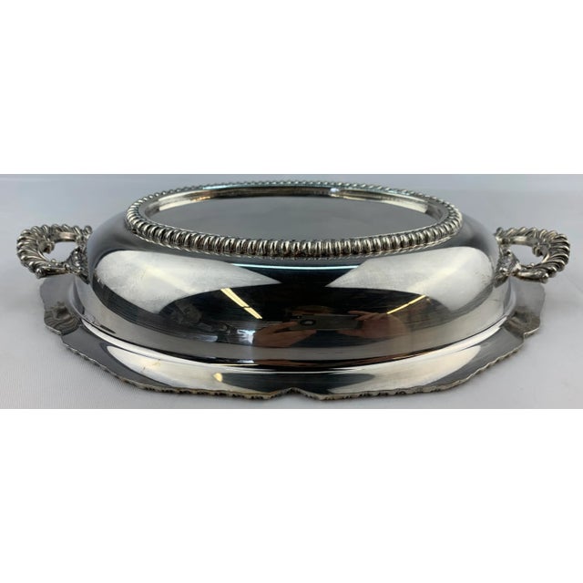 1960s Vintage Silverplate Serving Dish For Sale - Image 11 of 13