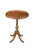 This elegant circa 1940s Georgian-style pedestal accent table is crafted from rich, warm-toned mahogany and features a...