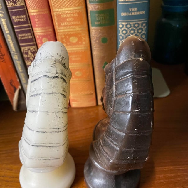 Wax Lenox Horse Head Candles- a Pair For Sale - Image 7 of 8