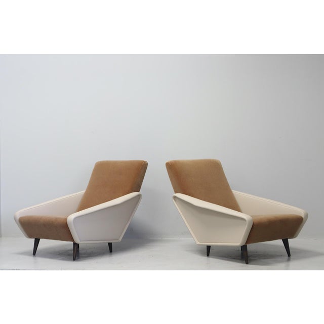 Cassina Model 807 Distex Armchair by Gio Ponti for Cassina, 1954, Set of 2 For Sale - Image 4 of 15