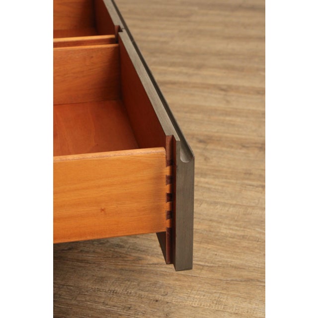 Ethan Allen Ethan Allen 'Bronzeville' Grey-Washed Media Console For Sale - Image 4 of 12