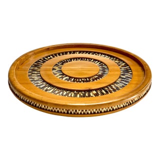 Porcupine Quills Wooden MCM Tray For Sale
